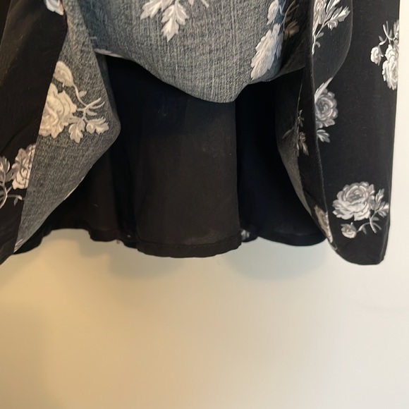 Gap Girls Black and White Floral Dress M Medium Holiday - Picture 4 of 5